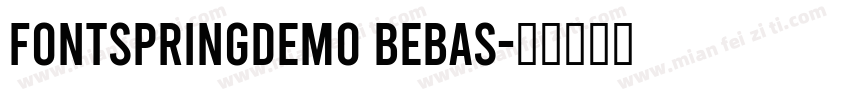FONTSPRINGDEMO Bebas字体转换